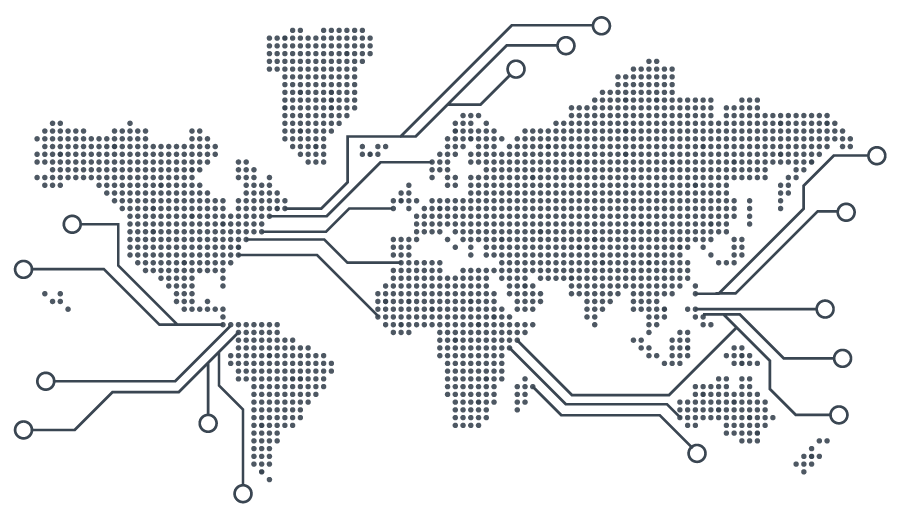 A map of data and world.